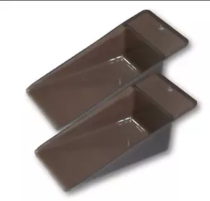 Tupperware Scoops Set of 2 Flat Bottom Use as Cookie Lifter Charcoal Gray New - Picture 1 of 1