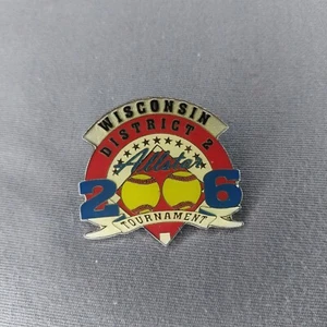 Prendedor chaqueta sombrero solapa 2006 Allstar Tournament WI Wisconsin District 2 - Imagen 1 de 2