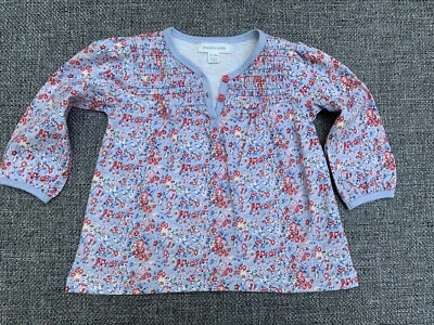 Baby Girl Pumpkin Patch Top. Size 12-18 Month Flower 🌸 Print Cotton - Image 1 of 3