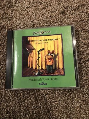 Vintage 1993 Arthur's Teacher Trouble MPC Windows 95 3.1 Mac CD ROM Living Books - Image 1 of 4