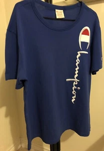 Champion Men T shirt - Large Logo vertical embroidered - adult - Size M - Bild 1 von 11