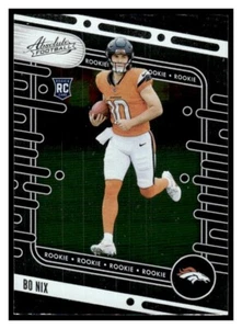 2024 Panini Absolute 112 Bo Nix RC Denver Broncos Rookie - Picture 1 of 2