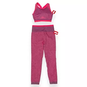 Spanx Womens Coral Punch Seamless Sculpt Leggings & Sports Bra Set Size S/M NWT - Picture 1 of 11