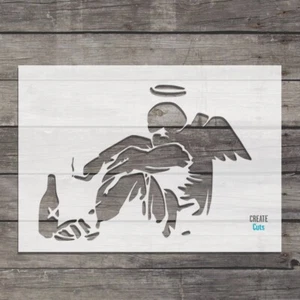 BANKSY Style Fallen Angel STENCIL / Wanddeko, Graffiti, Airbrush - Bild 1 von 3