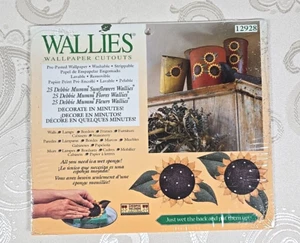 Wallies Wallpaper Cutouts 12928 pack of 25 Debbie Mumm Sunflower NIP home decor - Picture 1 of 5