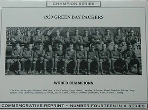 1929 NFL GREEN BAY PACKERS CHAMPION PHOTO LAMBEAU BLOOD - Picture 1 of 1