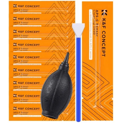 K&F Concept APS-C Sensor Reinigung 16mm Swabs 10 Stück Staubfrei + Blase - Bild 1 von 4