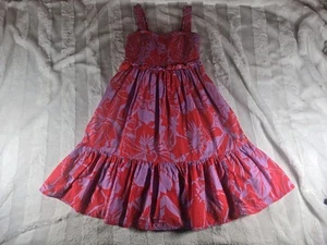 Gap Kids Girls M Smocked Puff Sleeve Floral Dress 100% Cotton Lined - Picture 1 of 1