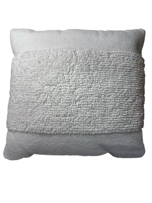 Threshold 18"x18" Modern Tufted Square Throw Pillow White - Image 1 of 4