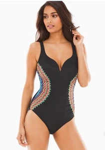 Miraclesuit Temptress Women's One-Piece Swimsuit Size 12 Slimming Tummy Control - Picture 1 of 4