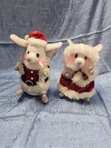 GEMMY Singing Dancing Mouse Animated Musical Singing Santa & Mrs Claus Vtg  - Picture 1 of 12