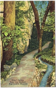 Georgia Postcard Rock City Gardens Grand Corridor Fairyland Caverns - Bild 1 von 2