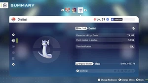 Non Shiny 6IV Modest Alpha Dratini Pokémon ZA + Master Ball - Picture 1 of 4
