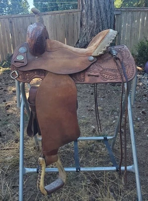 Courts 15" cano, trilha, selim de partida seguro Colt Sharon Camarillo ferramenta de carvalho - Imagem 1 de 4