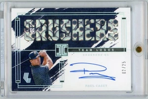 2024 Panini Impeccabile LIV #TL-PCS Paul Casey Crushers GC Team Loghi Auto /25 - Foto 1 di 2