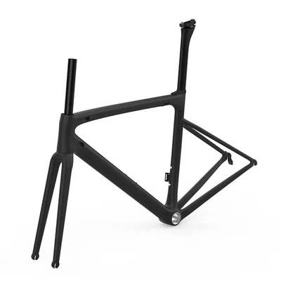  Road Bike Carbon Fiber Frame Lightweight Bicycle Frame BB68 Rim Brake Frame Set - Image 1 of 4