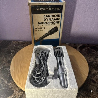 Nice Used Working Vintage Lafayette 99-46294 Dynamic Microphone - Dual Impedance - Image 1 of 4