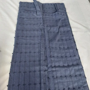 SET 2 Eclipse Dutton Panel/Rod Pocket Back Tab Textured Solid Indigo Set 52x84 - Bild 1 von 5