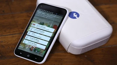 HTC First - 16 GB - White (AT&T) NEW IN BOX, NEVER USED RARE Facebook Phone - Image 1 of 4