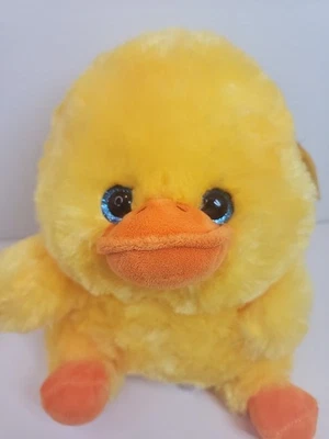 Nanco Belly Buddies Easter Chick Plush 9” Yellow Chick Duck Blue Eyes Fuzzy - Image 1 of 4