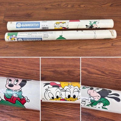 2 rollos dobles de papel pintado vintage Disney Sunworthy para bebé niño pequeño Foto 1 de 4