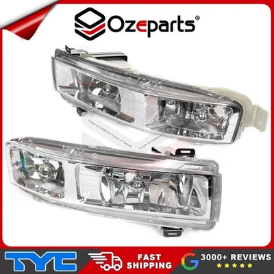 Pair LH+RH Fog Light Spot Driving Lamp For Holden Statesman Caprice WK WL 03~06 - Image 1 of 4