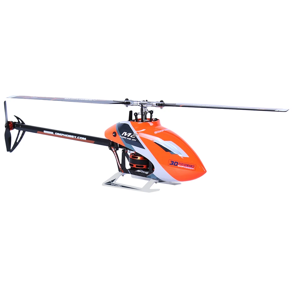 Helicóptero OMPHOBBY M2 EVO MK2 RC para adultos (versión PNP, naranja) Foto 1 de 4