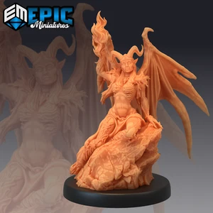 Devil Dutchess B Epic Miniatures Demon RPG D&D Pathfinder Chaos Succubus - Picture 1 of 1