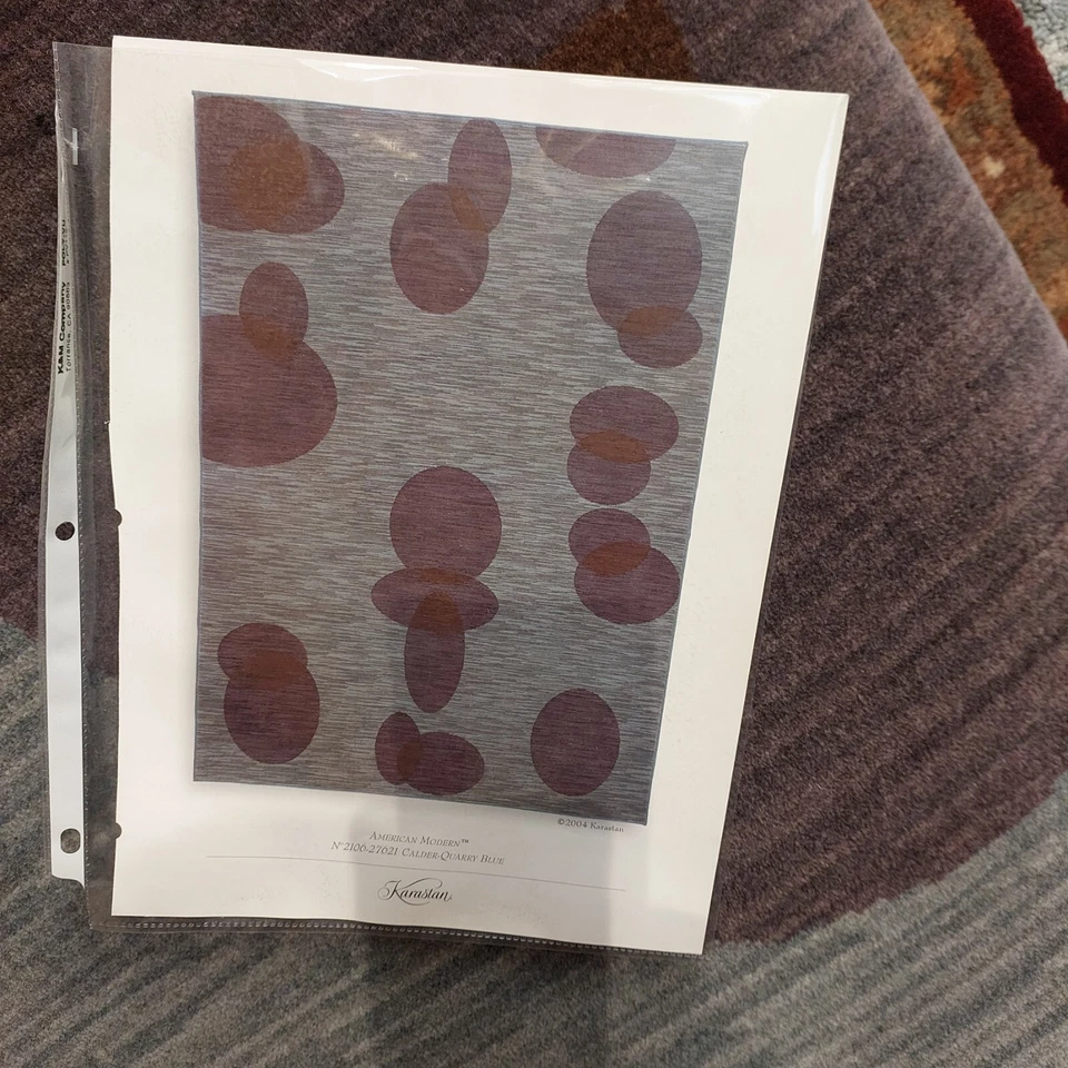 Brand new Karastan Wool Rug American Modern Calder-Quarry Blue (2106-27621) - Image 1 of 4