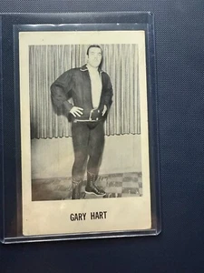 1970s Boyd Pierce Gary Hart Wrestling Photo Card 3.5x5.5 Black White - Picture 1 of 1