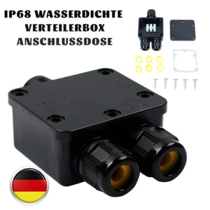 1Stk Abzweigdose 3 Wege IP68 Wasserdicht Verbindungsdose Klemmdose Garten NEU - Bild 1 von 10