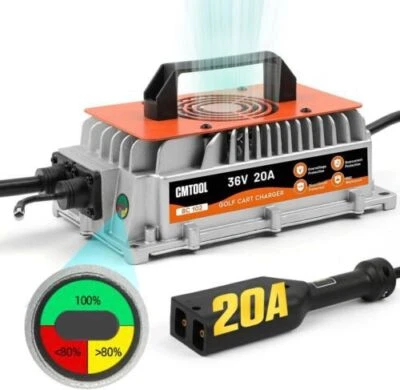 AUTORY Caricabatteria carrello golf 20 Amp 36 Volt per spina stile EzGo TXT D 1250W