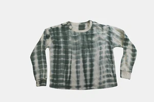 Wonder Nation Youth Girls Cut-Off Green Tie-Dye Sweatshirt New 2XL(18) - Picture 1 of 5