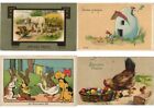 EASTER GREETINGS with RABBITS, EGGS 39 Vintage Postcards Pre-1940 (L2869)
