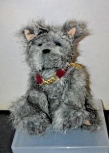 Charlie Bears perro retirado Difor CB631237 Heather Lyell etiqueta arrugado cachorro gris - Imagen 1 de 5