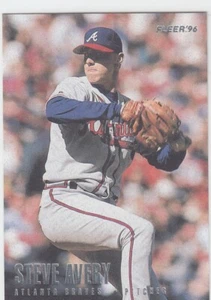 1996 Steve Avery Fleer SILVER FOIL MATTE FINISH Parallel #285 - Atlanta Braves - Picture 1 of 1