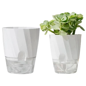 Lazy Flower Pot Self Watering Pots For Indoor Plant Wicking Pots Home Decoration - Picture 1 of 14