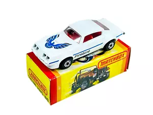 Matchbox Lesney Superfast MB16 White Pontiac Firebird w/Box - Picture 1 of 11