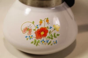 Bollitore vintage caffettiera teiera Corning Ware 6 tazze P-104 caffè USA Spice of Life - Foto 1 di 6