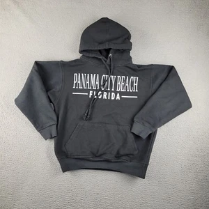 Panama City Beach Hoodie Womens Medium Black Florida Destination Sweatshirt - Picture 1 of 10