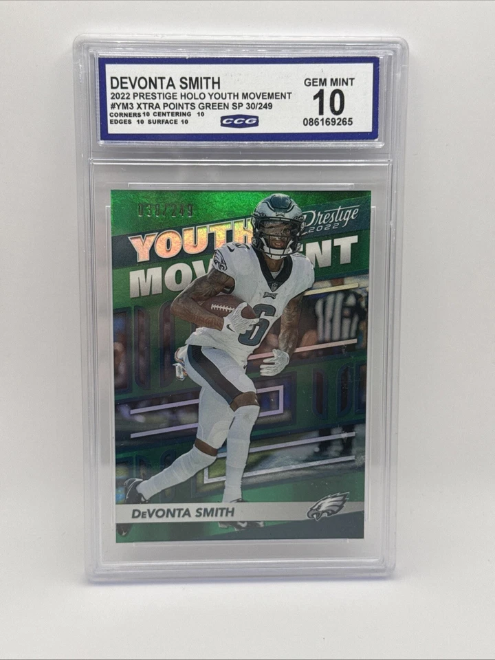 Gem10🔥2022 Prestige - Youth Movement Xtra Points Green #YM-3 Devonta Smith /249 - Image 1 of 1