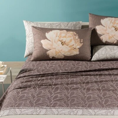 Completo letto lenzuola matrimoniale due piazze Caleffi Peony cotone OFFERTA! - Immagine 1 di 4