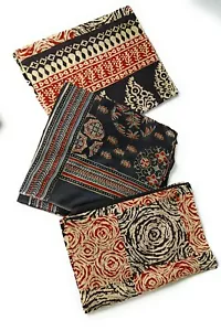 Bufanda grande impresa en bloque de algodón Sarong envoltura playa NEGRO beige VENDEDOR DEL REINO UNIDO - Imagen 1 de 11