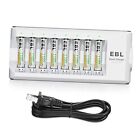 EBL Rechargeable AAA Batteries with Charger, 8 Pack 1100mAh NiMH Triple AAA