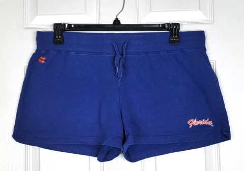 Florida Gators Womens Shorts Stadium Flip Waist Blue Athletic Gym Running XL 36W Cover