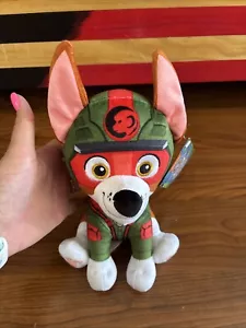 Paw Patrol Jungle Pups Tracker Plush 8" Stuffed Animal Puppy Dog - Picture 1 of 5