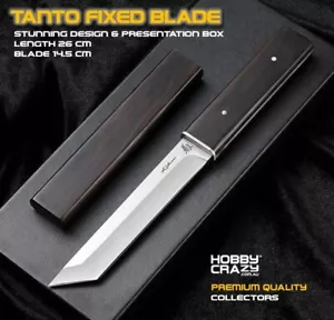 Tanto Fixed Blade Knife Modern Classic Camping Hunting Collectors Timber Knife - Picture 1 of 13