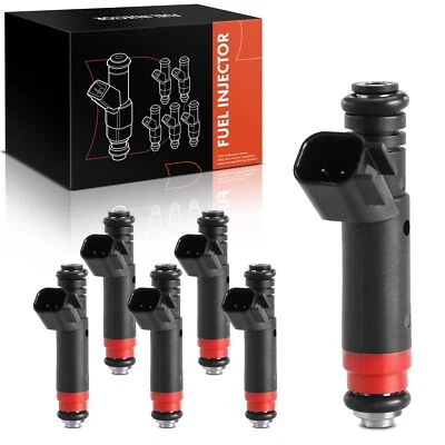 6 piezas inyectores de combustible para Jeep TJ Wrangler 2005 2006 L6 4,0 L gas ohv 53013690AA Foto 1 de 4