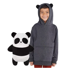 Cubcoats Papo the Panda Zip-Up Hoodie Color Grey Size 3T - Picture 1 of 9