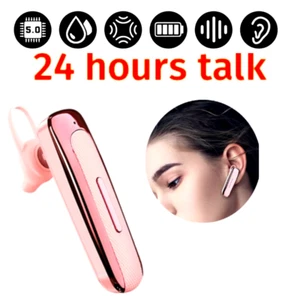 Bluetooth 5.0 Earpiece Driving Trucker Wireless Headset Earbuds Noise Cancelling - Picture 1 of 33